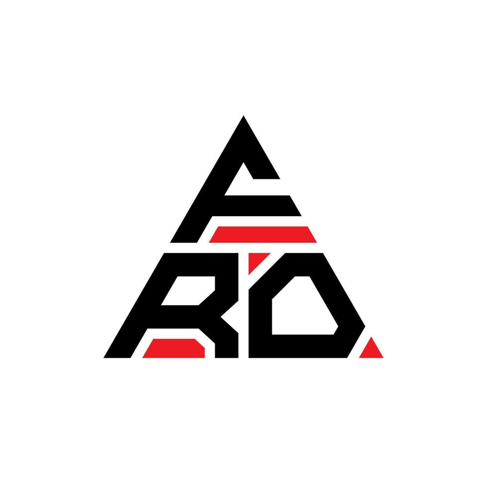 para diseño de logotipo de letra triangular con forma de triángulo. para monograma de diseño de logotipo de triángulo. fro plantilla de logotipo de vector de triángulo con color rojo. de logotipo triangular logotipo simple, elegante y lujoso.