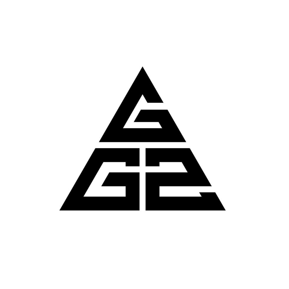 Diseño de logotipo de letra triangular ggz con forma de triángulo. monograma de diseño del logotipo del triángulo ggz. plantilla de logotipo de vector de triángulo ggz con color rojo. logotipo triangular ggz logotipo simple, elegante y lujoso.