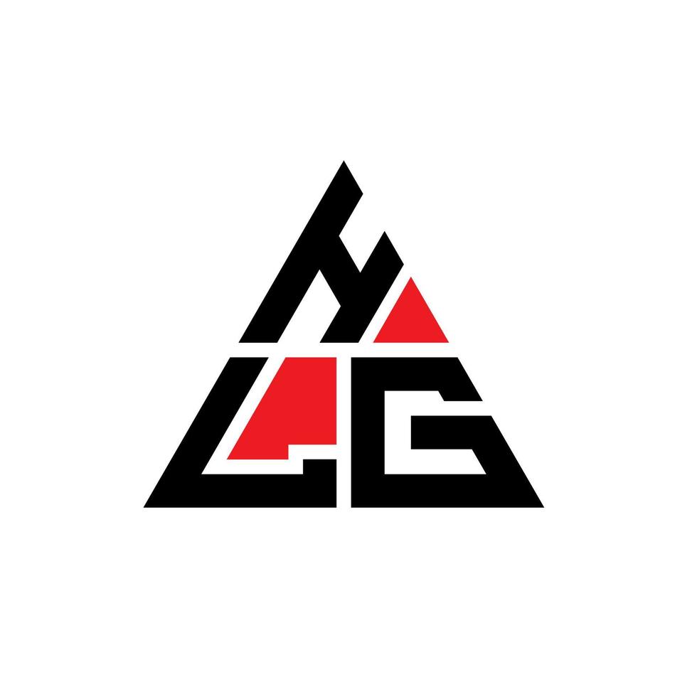 HLG triangle letter logo design with triangle shape. HLG triangle logo design monogram. HLG triangle vector logo template with red color. HLG triangular logo Simple, Elegant, and Luxurious Logo.