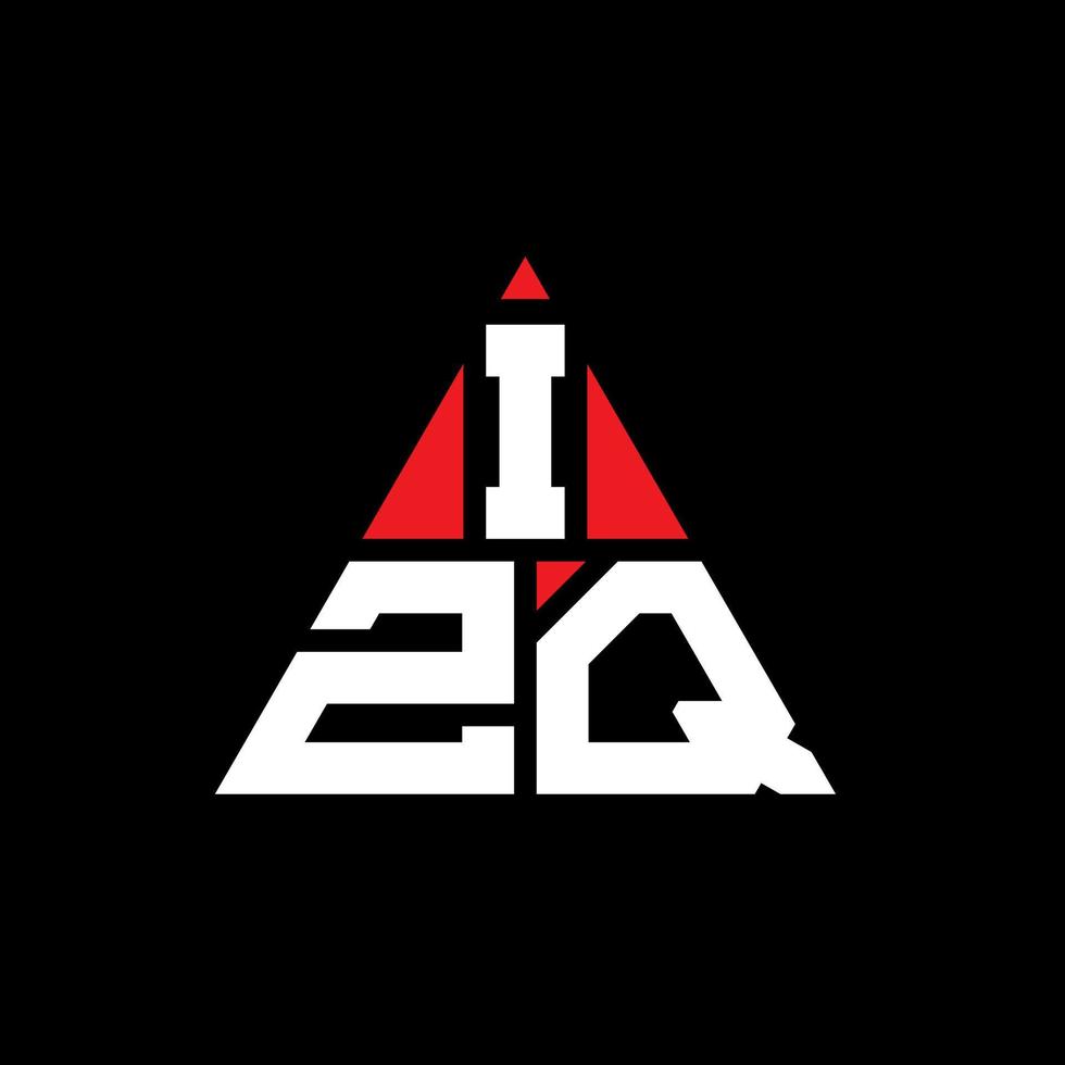 Diseño de logotipo de letra triangular izq con forma de triángulo. monograma de diseño del logotipo del triángulo izq. plantilla de logotipo de vector de triángulo izq con color rojo. logotipo triangular izq logotipo simple, elegante y lujoso.
