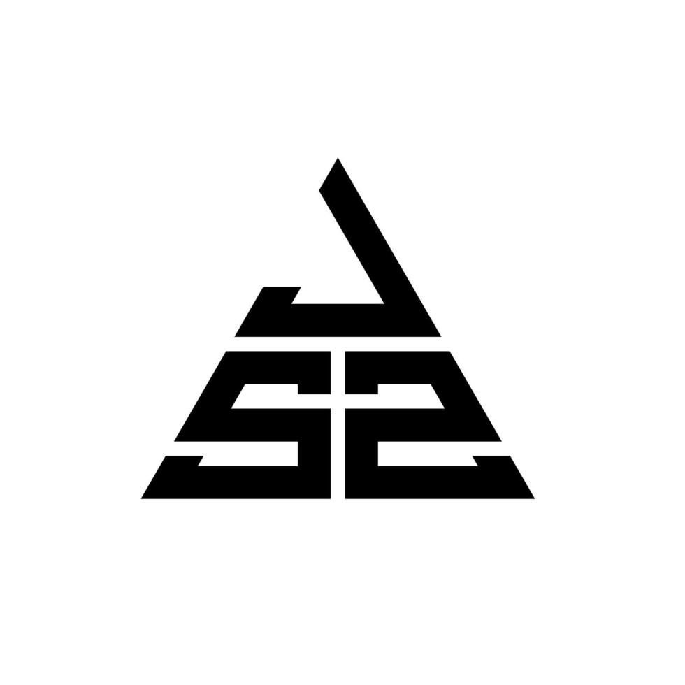 jsz diseño de logotipo de letra triangular con forma de triángulo. monograma de diseño del logotipo del triángulo jsz. Plantilla de logotipo de vector de triángulo jsz con color rojo. logotipo triangular jsz logotipo simple, elegante y lujoso.