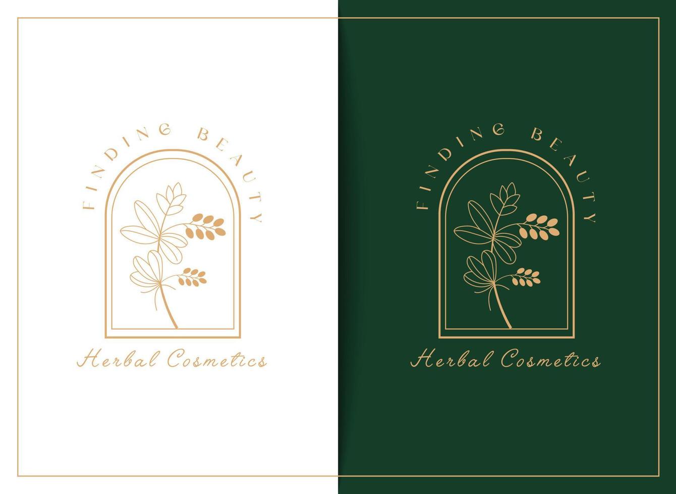 elemento floral botánico logotipo de emblema dibujado a mano con flores silvestres y hojas. logo para spa y salón de belleza, boutique, tienda orgánica, boda, diseñador floral, cuidado de la piel, negocio de cosméticos. vector libre