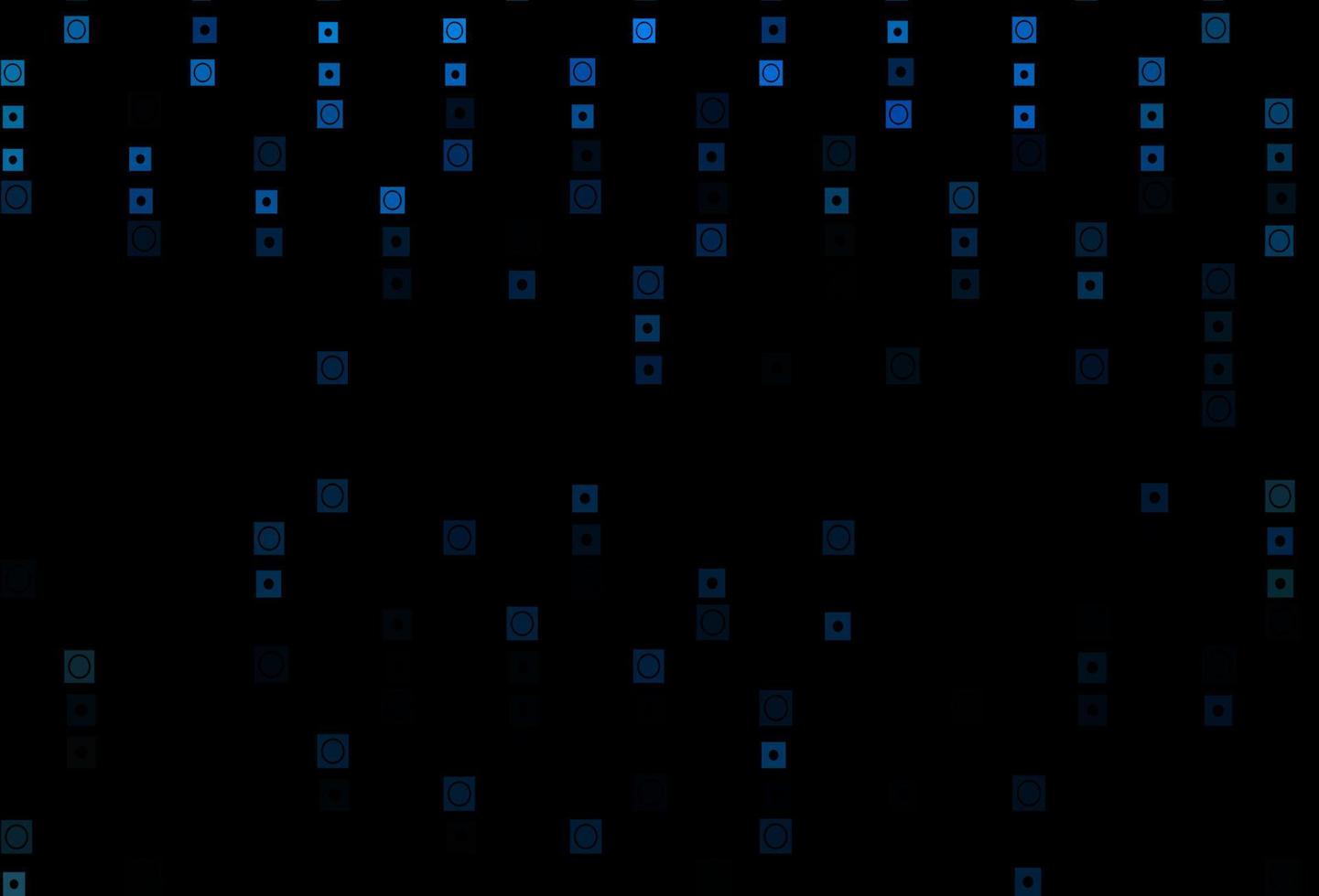 Dark BLUE vector texture in rectangular, circular style.