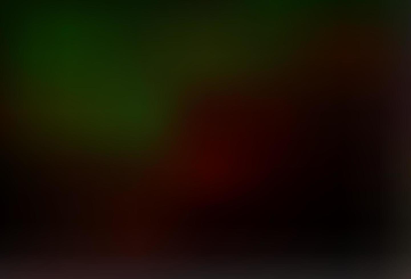 Dark Green, Red vector bokeh template.