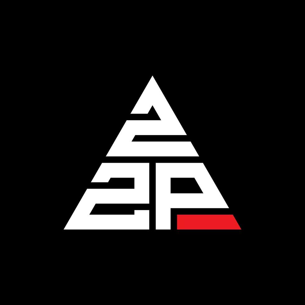 ZZP triangle letter logo design with triangle shape. ZZP triangle logo design monogram. ZZP triangle vector logo template with red color. ZZP triangular logo Simple, Elegant, and Luxurious Logo.