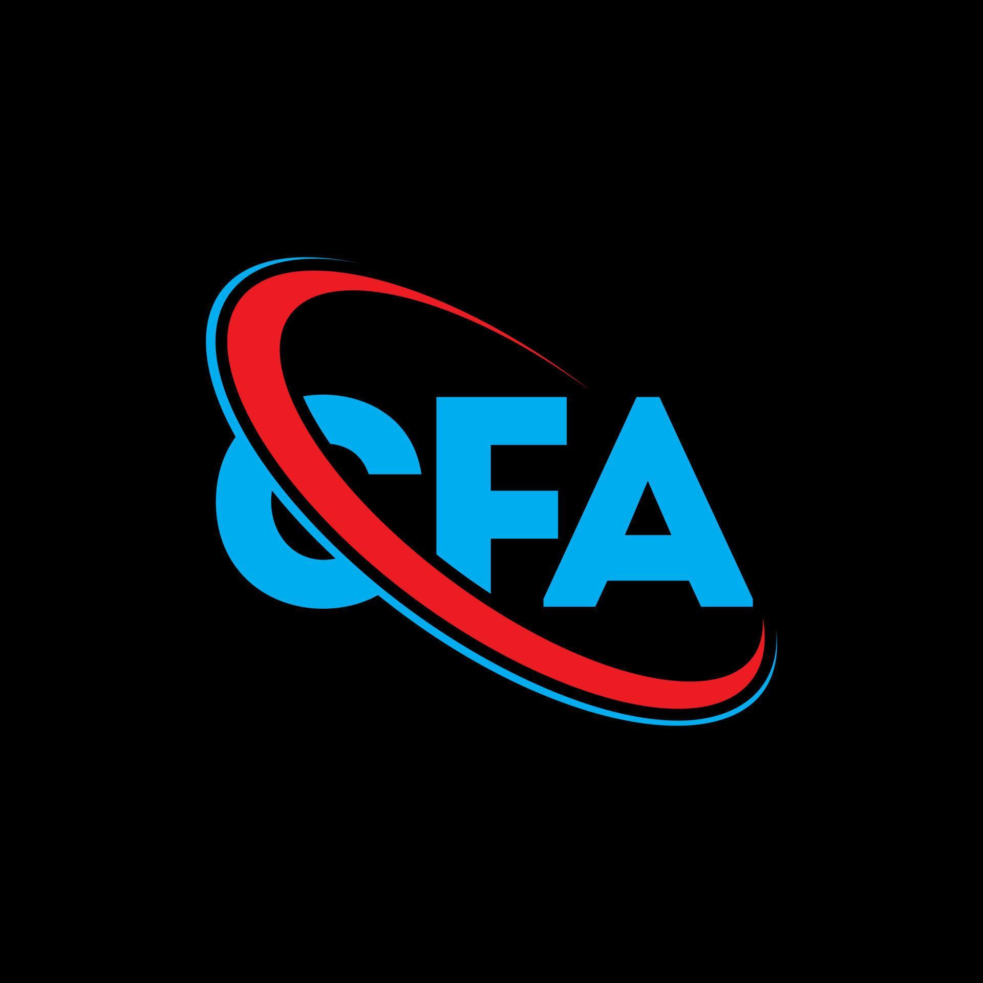 logotipo de cfa carta cfa diseño del logotipo de la letra cfa