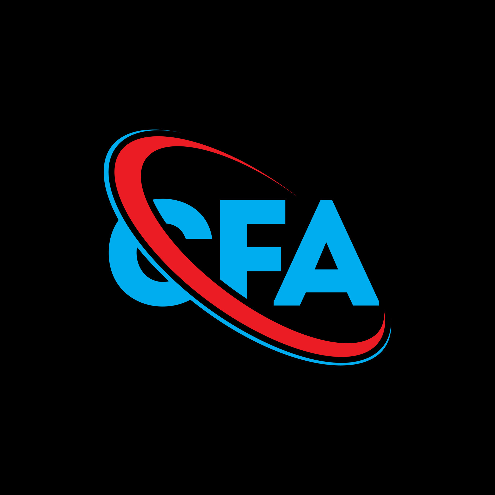 CFA logo CFA letter CFA letter logo design Initials CFA logo linked