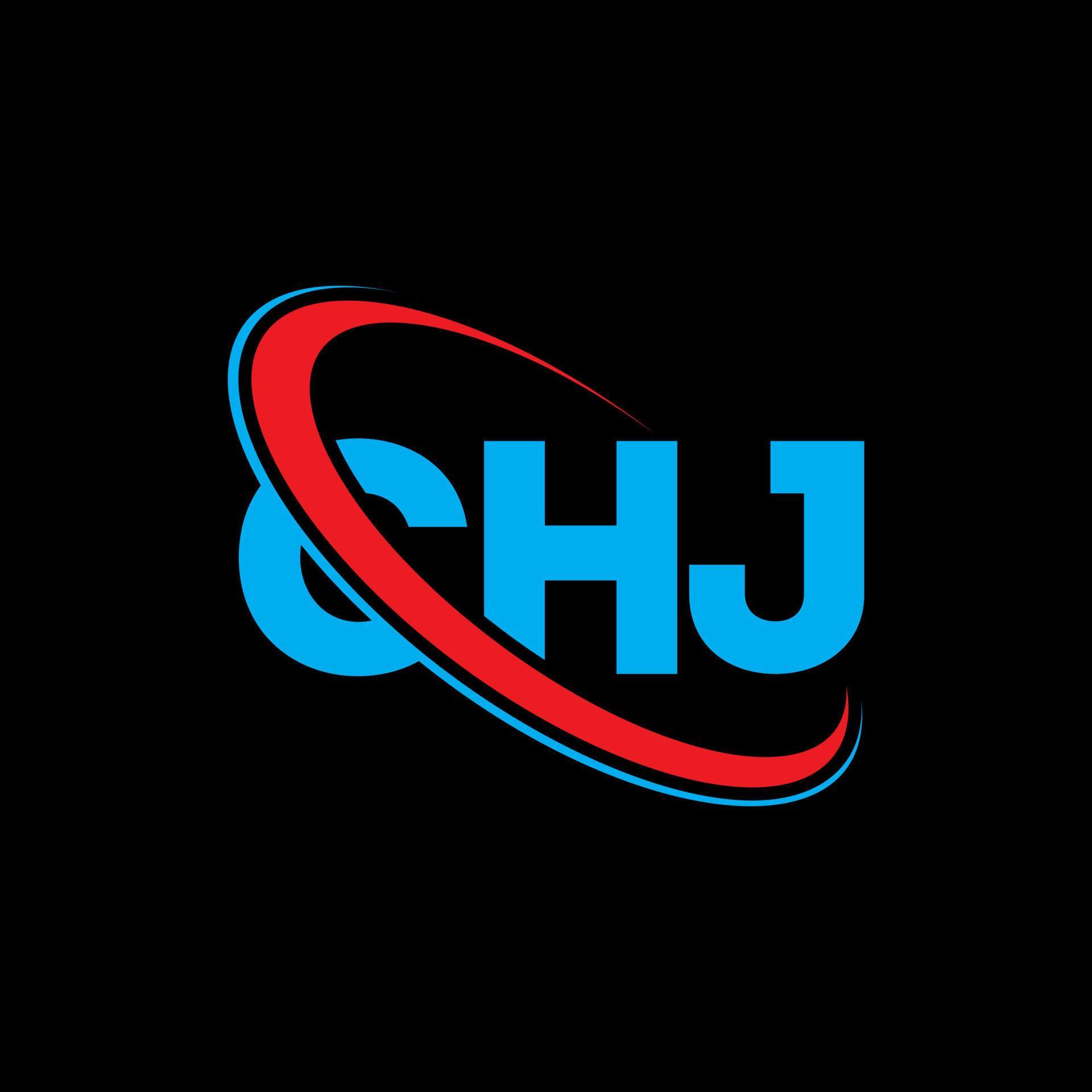 logotipo de chj. letra chj. diseño del logotipo de la letra chj ...