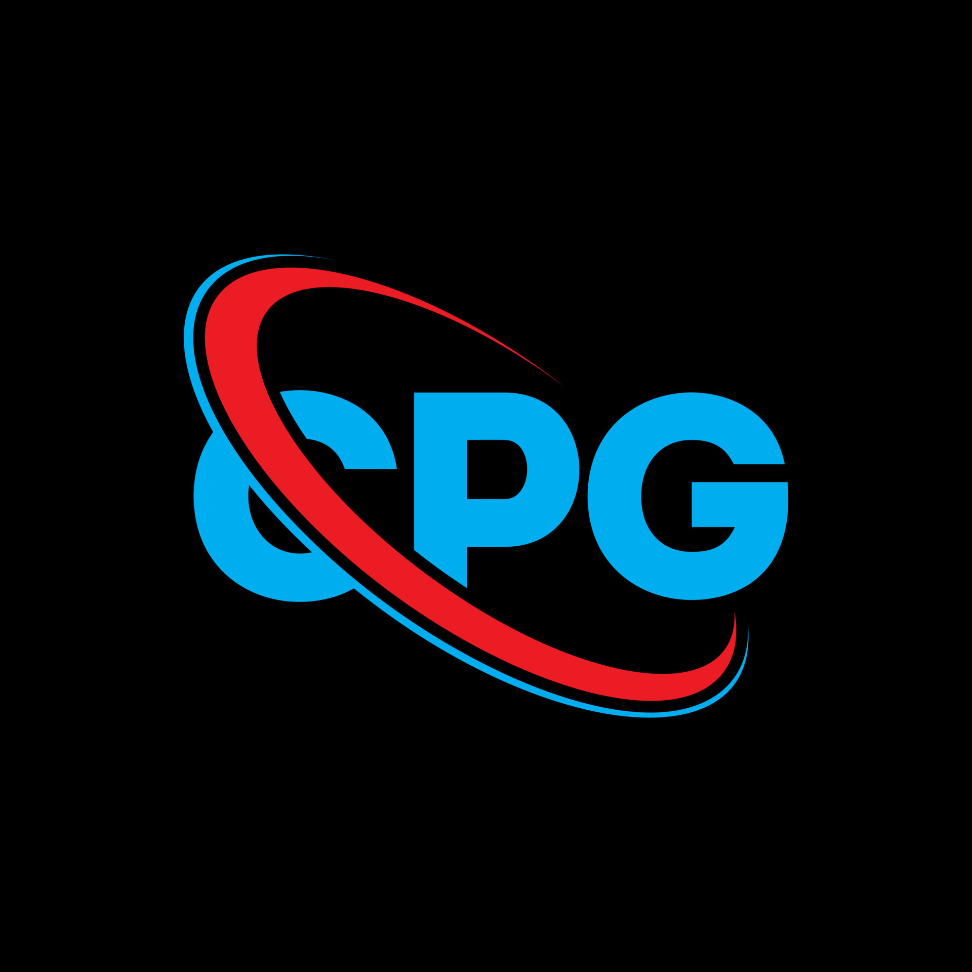 logotipo de cpg. carta cpg. diseño del logotipo de la letra cpg