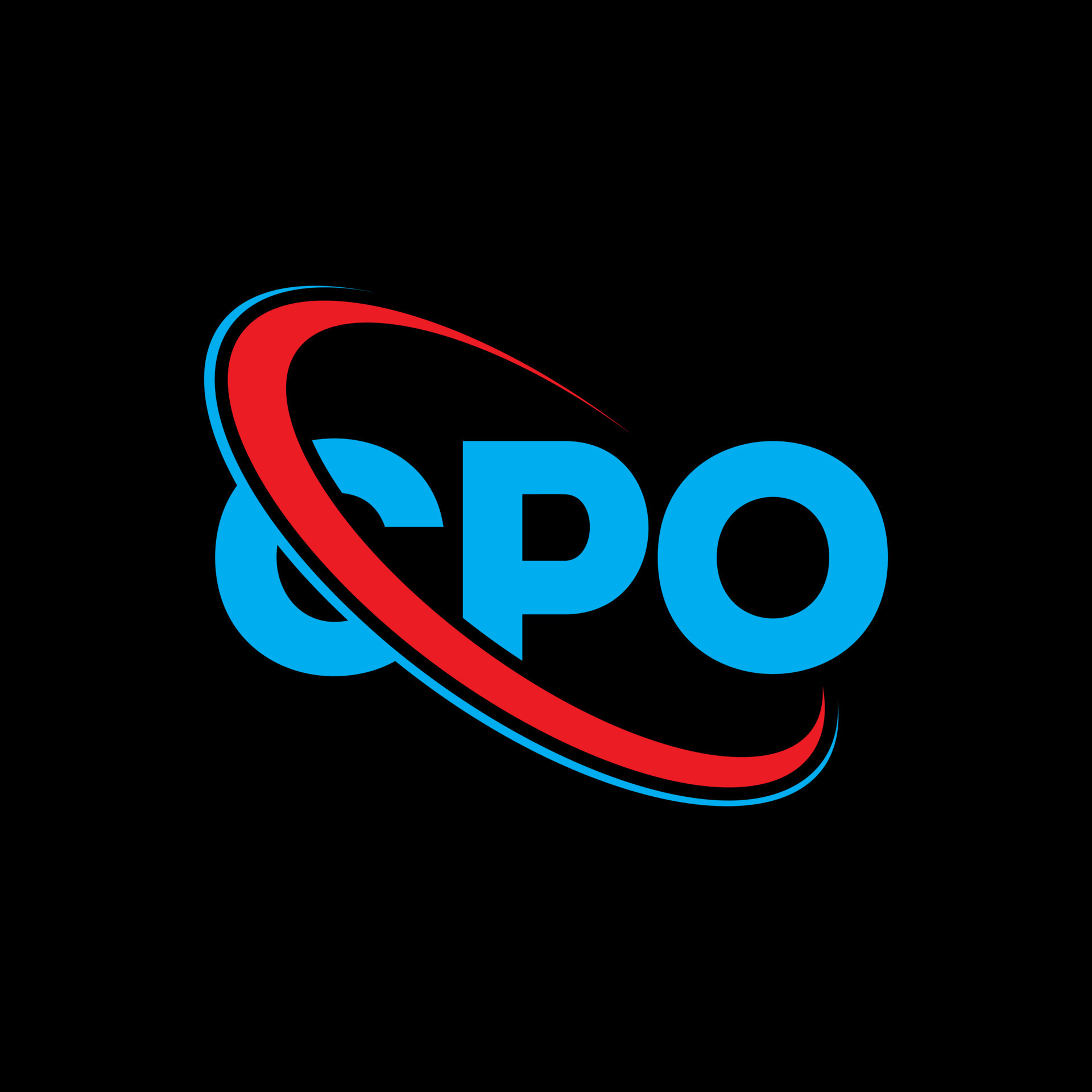 CPO logo CPO letter CPO letter logo design Initials CPO logo linked