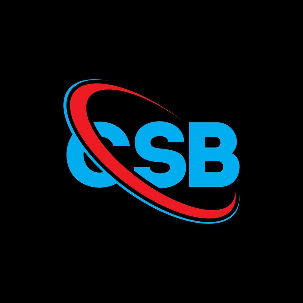 CSB logo. CSB letter. CSB letter logo design. Initials CSB logo linked with circle and uppercase monogram logo. CSB typography for technology, business and real estate brand. vector