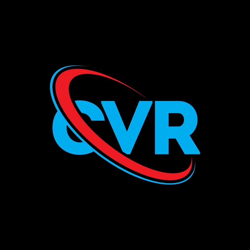 CVR logo. CVR letter. CVR letter logo design. Initials CVR logo linked with circle and uppercase monogram logo. CVR typography for technology, business and real estate brand. vector