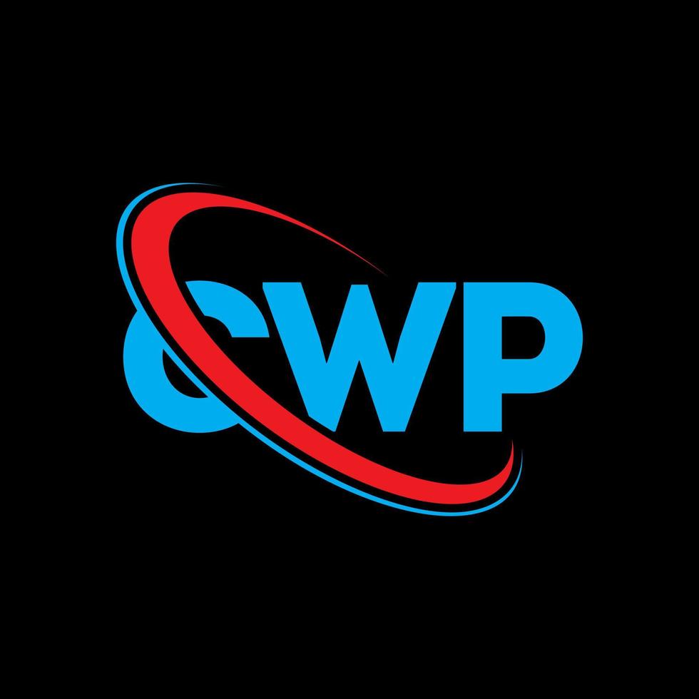 CWP logo. CWP letter. CWP letter logo design. Initials CWP logo linked ...