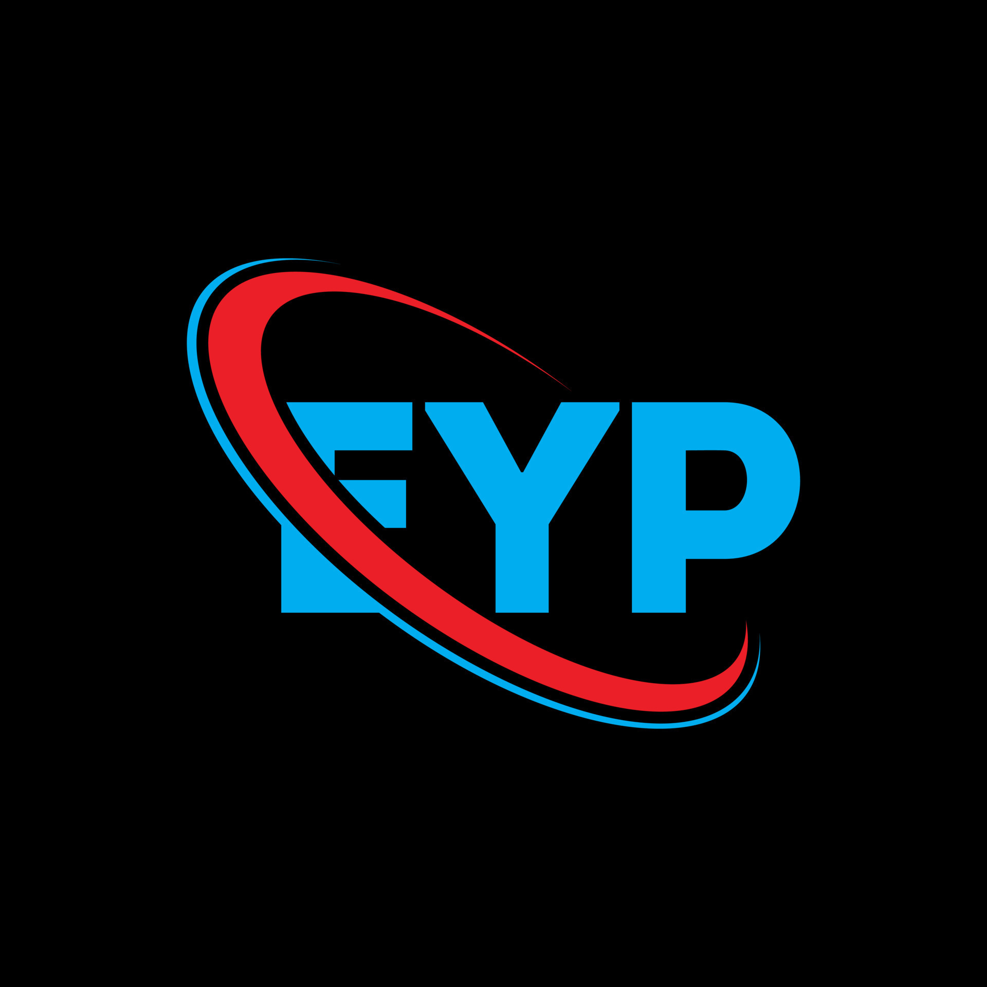 EYP logo. EYP letter. EYP letter logo design. Initials EYP logo linked