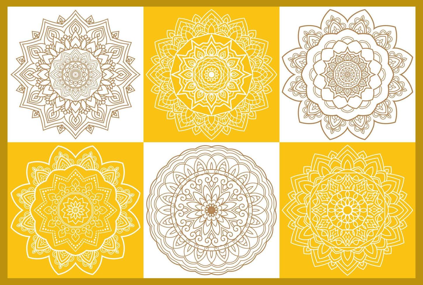 mandala vector diseño ornamental de lujo