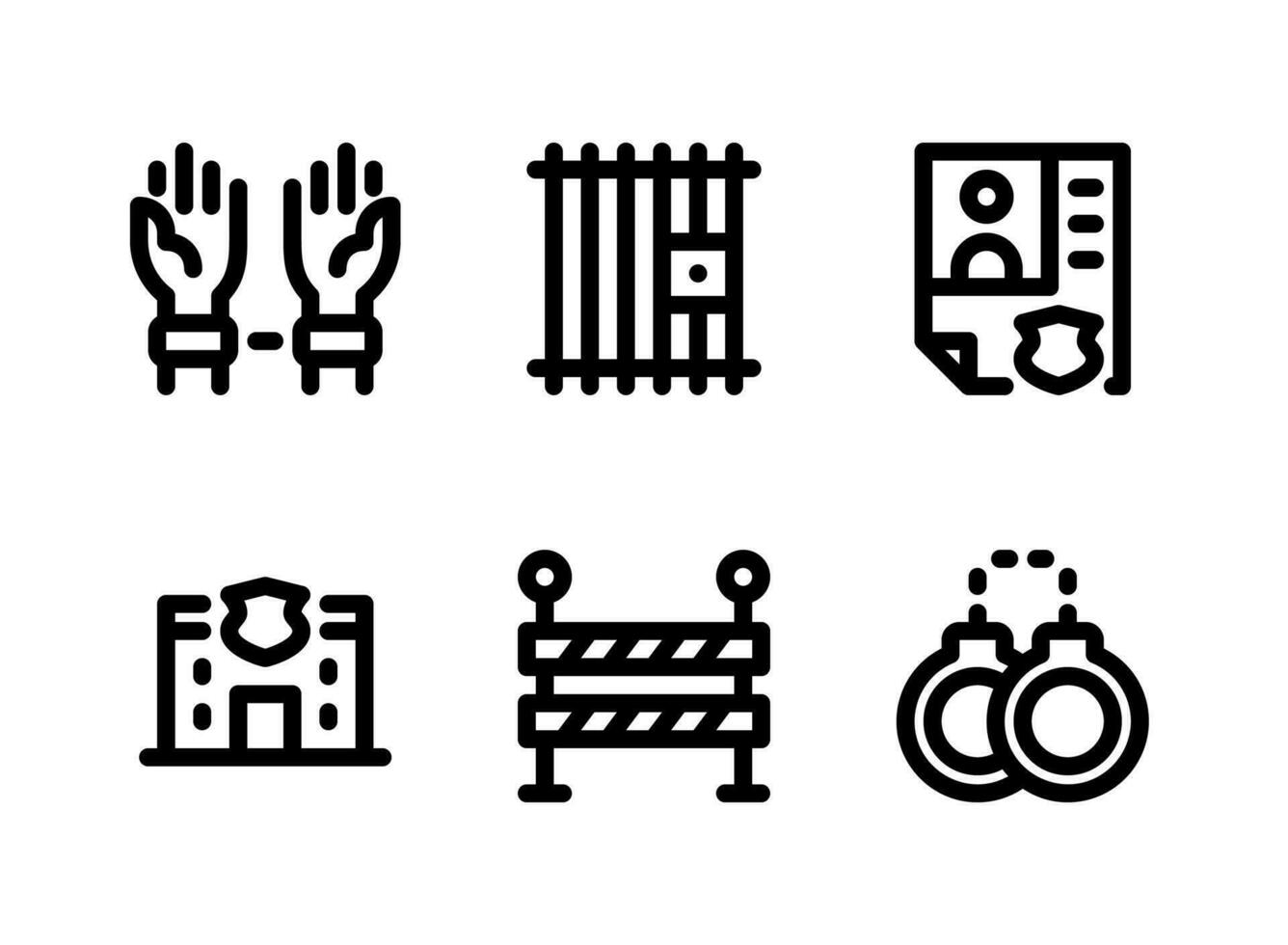 Simple Set of Justice And Law Related Vector Line Icons