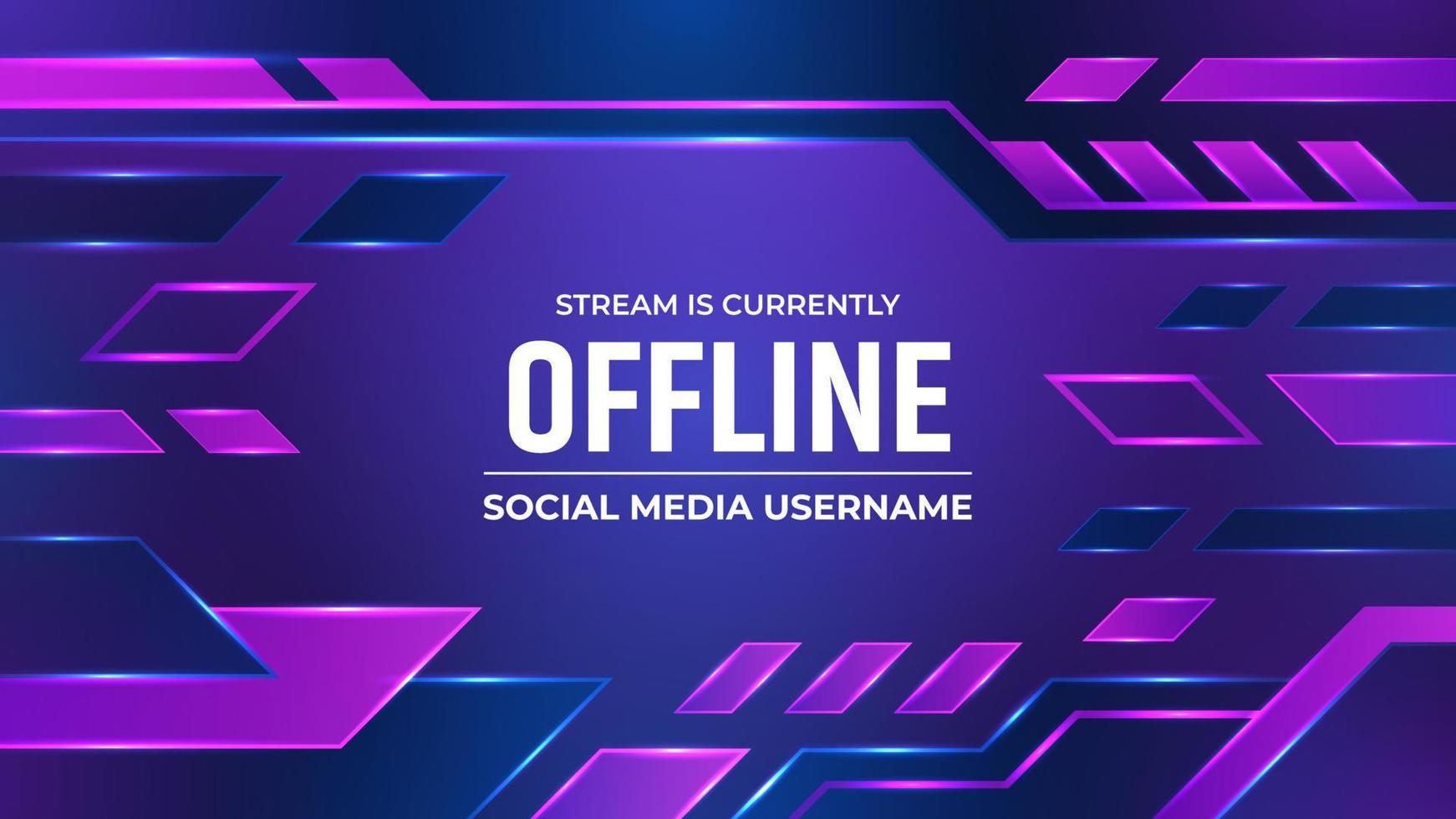 Offline Gaming Background Design with Purple Color vector