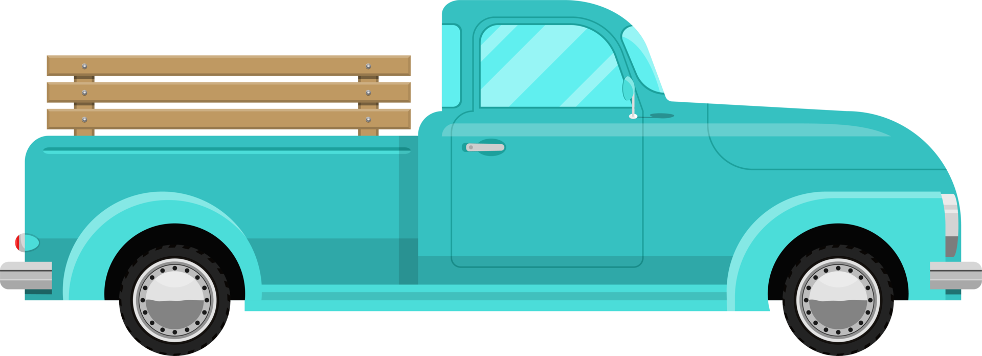 Retro-Pickup-Clipart-Design-Illustration png