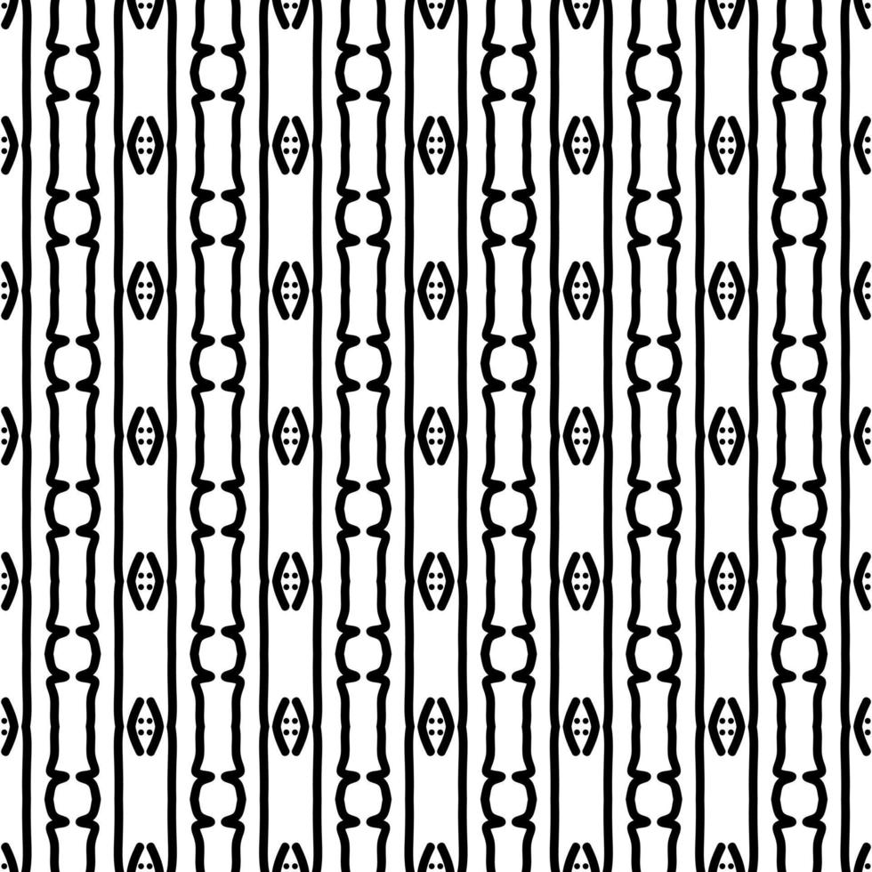 Abstract seamless pattern. Black and white background. vector