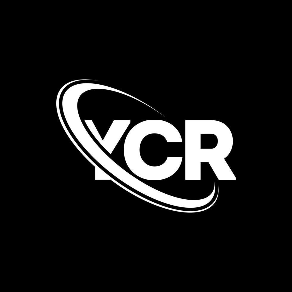 su logotipo. tu carta. diseño de logotipo de letra ycr. iniciales logo ycr enlazado con círculo y logo monograma en mayúsculas. tipografía ycr para marca tecnológica, comercial e inmobiliaria. vector