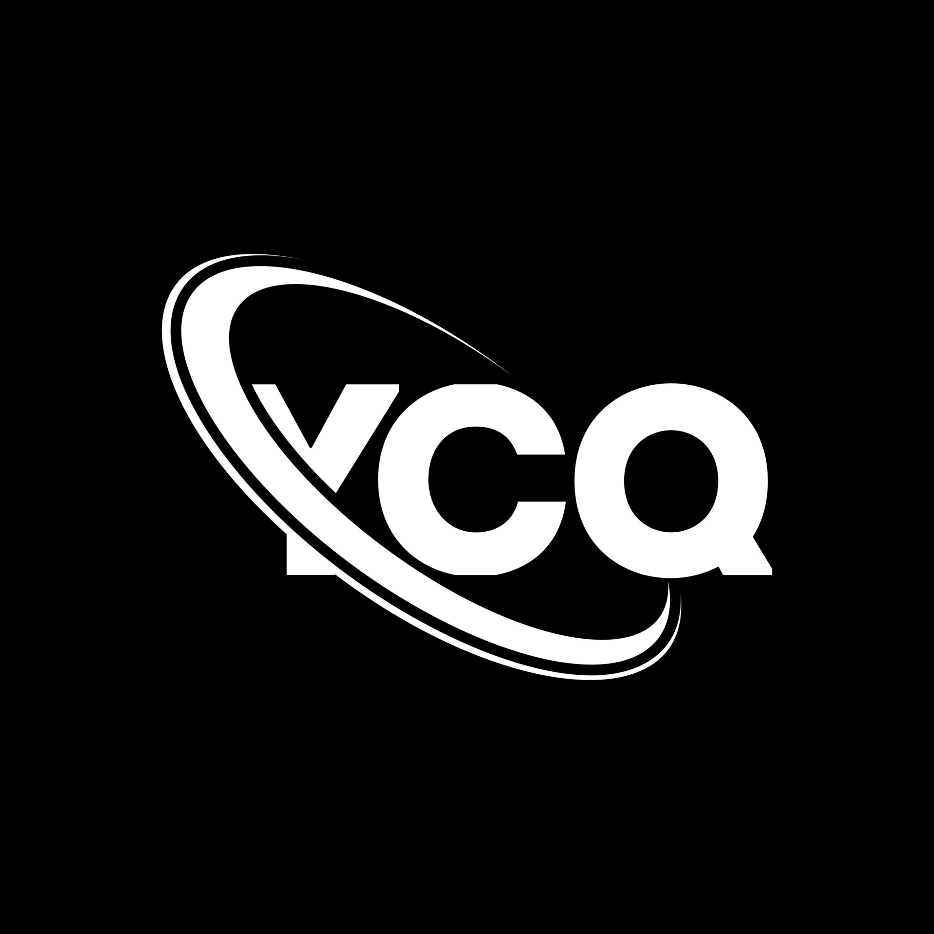 logotipo de ycq. letra ycq. diseño del logotipo de la letra ycq