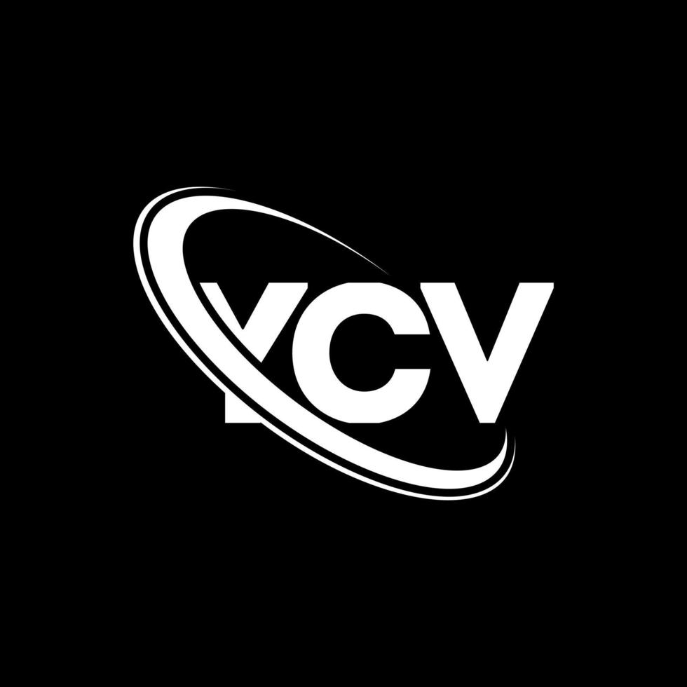 logotipo de ycv. letra ycv. diseño del logotipo de la letra ycv. logotipo de iniciales ycv vinculado con círculo y logotipo de monograma en mayúsculas. tipografía ycv para tecnología, negocios y marca inmobiliaria. vector