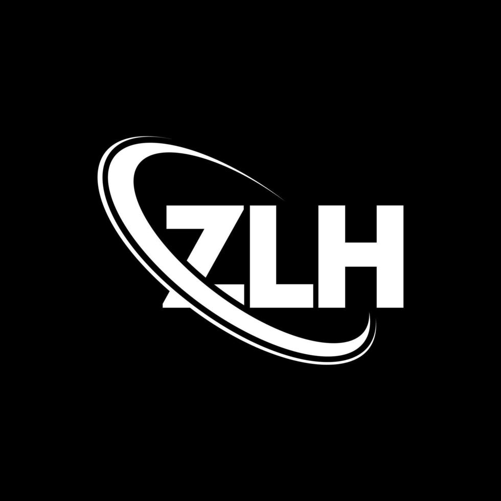 logotipo de zlh. letra zlh. diseño del logotipo de la letra zlh. logotipo de iniciales zlh vinculado con círculo y logotipo de monograma en mayúsculas. tipografía zlh para tecnología, negocios y marca inmobiliaria. vector