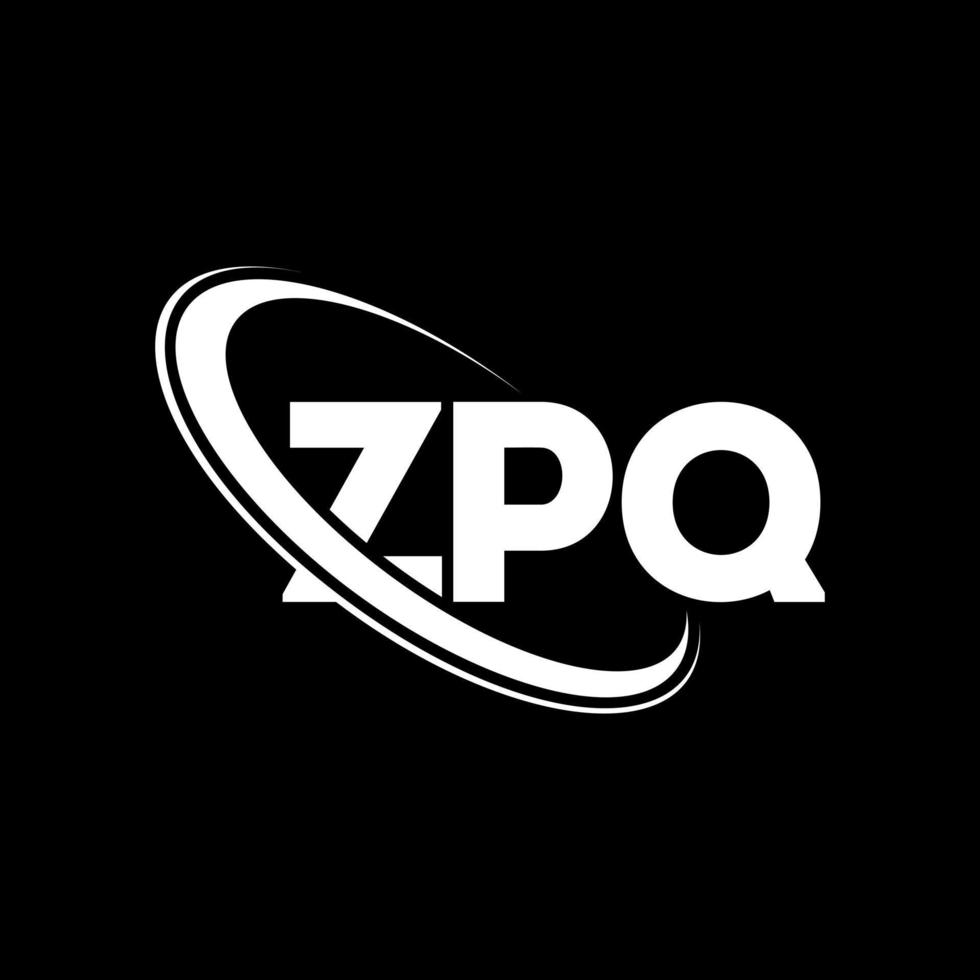 ZPQ logo. ZPQ letter. ZPQ letter logo design. Initials ZPQ logo linked with circle and uppercase monogram logo. ZPQ typography for technology, business and real estate brand. vector