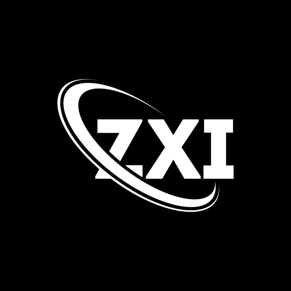 logotipo de zxi. letra zxi. diseño del logotipo de la letra zxi. logotipo de iniciales zxi vinculado con círculo y logotipo de monograma en mayúsculas. tipografía zxi para tecnología, negocios y marca inmobiliaria. vector