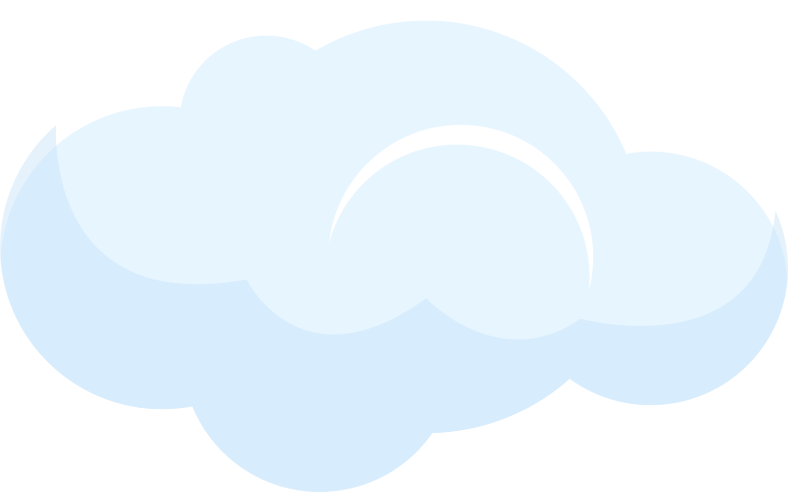 White cloud clipart design illustration png