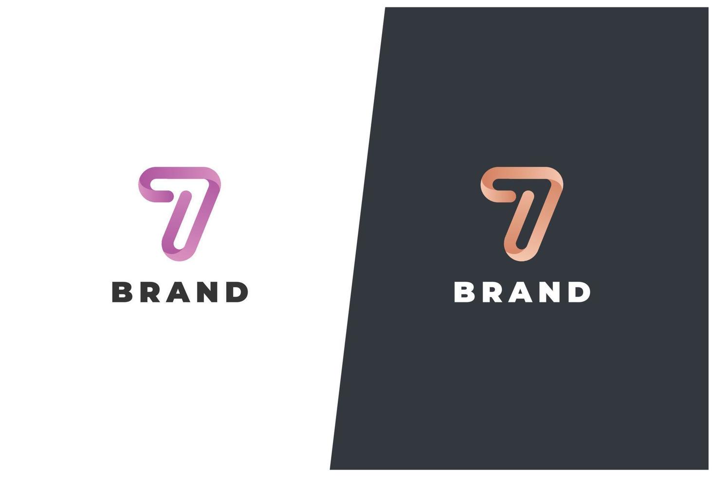 Number 7 - Seven Vector Logo Concept Design