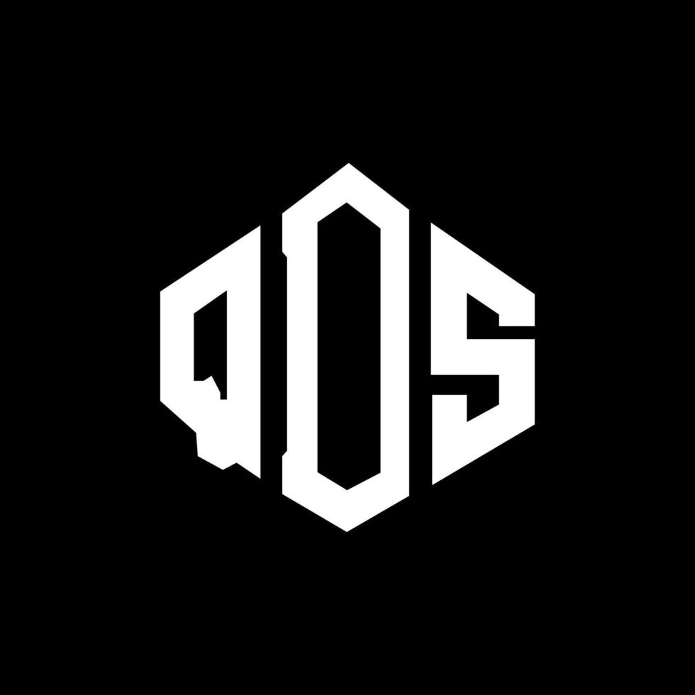 diseño de logotipo de letra qds con forma de polígono. qds polígono y diseño de logotipo en forma de cubo. qds hexágono vector logo plantilla colores blanco y negro. monograma qds, logotipo empresarial y inmobiliario.