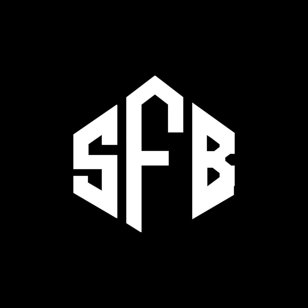 SFD letter logo design with polygon shape. SFD polygon and cube shape logo design. SFD hexagon vector logo template white and black colors. SFD monogram, business and real estate logo.