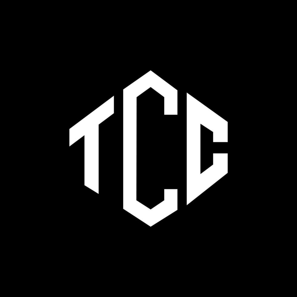 diseño de logotipo de letra tcc con forma de polígono. diseño de logotipo de forma de cubo y polígono tcc. plantilla de logotipo vectorial hexagonal tcc colores blanco y negro. monograma tcc, logotipo empresarial y inmobiliario. vector