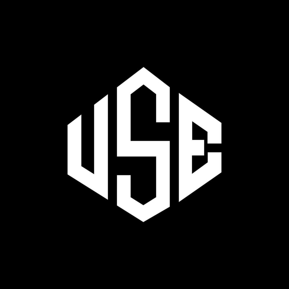 diseño de logotipo de letra usf con forma de polígono. diseño de logotipo de forma de cubo y polígono usf. usf hexagon vector logo plantilla colores blanco y negro. monograma usf, logotipo empresarial y inmobiliario.