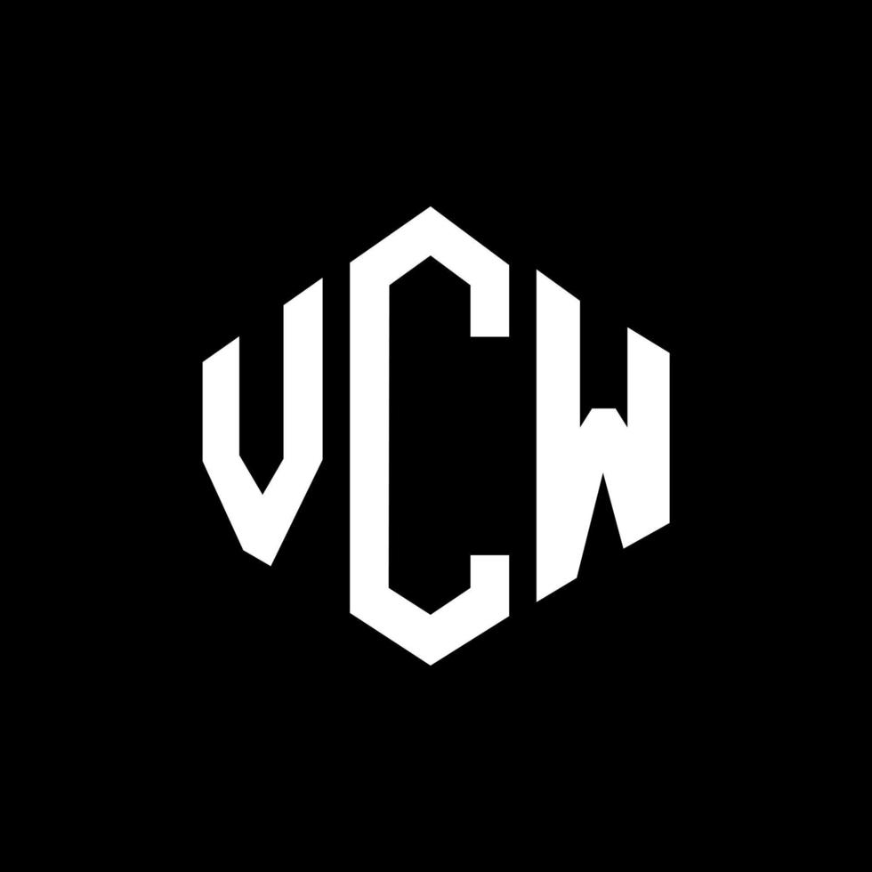 VCW letter logo design with polygon shape. VCW polygon and cube shape logo design. VCW hexagon vector logo template white and black colors. VCW monogram, business and real estate logo.