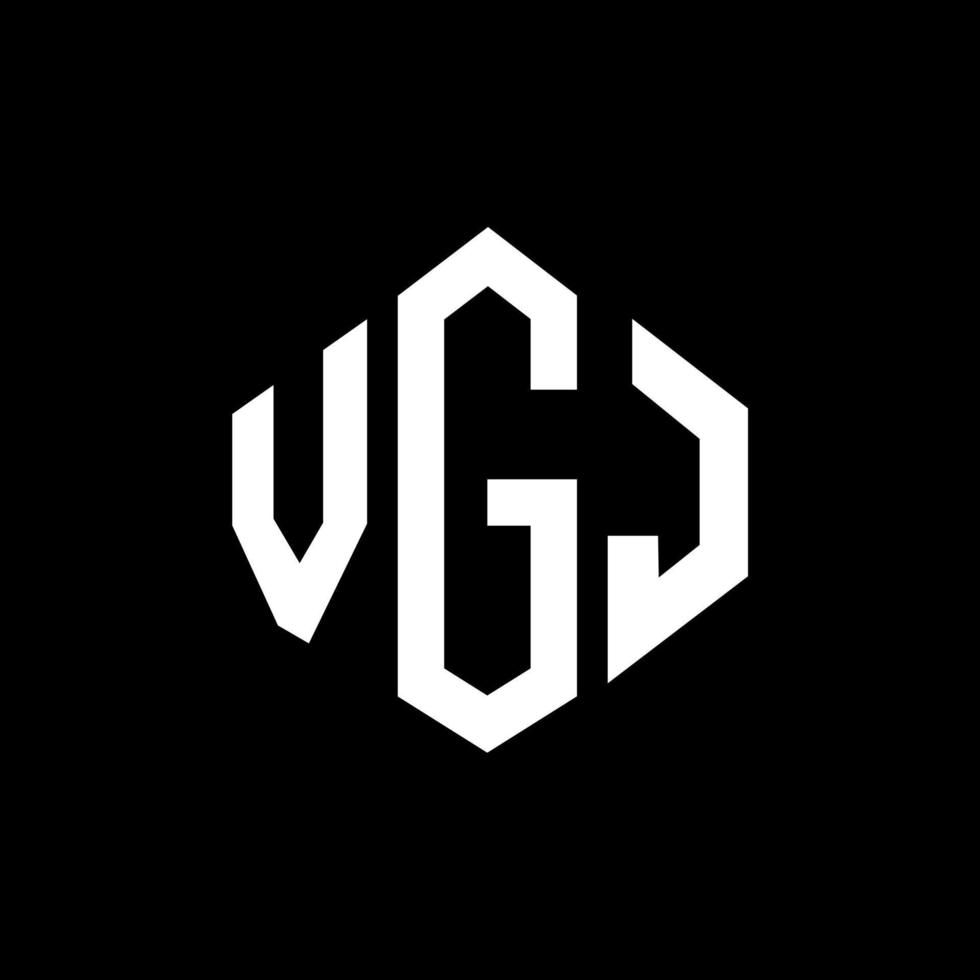 diseño de logotipo de letra vgl con forma de polígono. diseño de logotipo de forma de cubo y polígono vgl. plantilla de logotipo vectorial hexagonal vgl colores blanco y negro. Monograma vgl, logotipo comercial e inmobiliario. vector