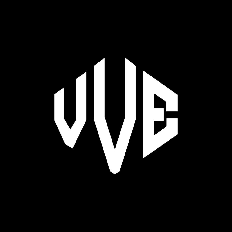 VVE letter logo design with polygon shape. VVE polygon and cube shape logo design. VVE hexagon vector logo template white and black colors. VVE monogram, business and real estate logo.