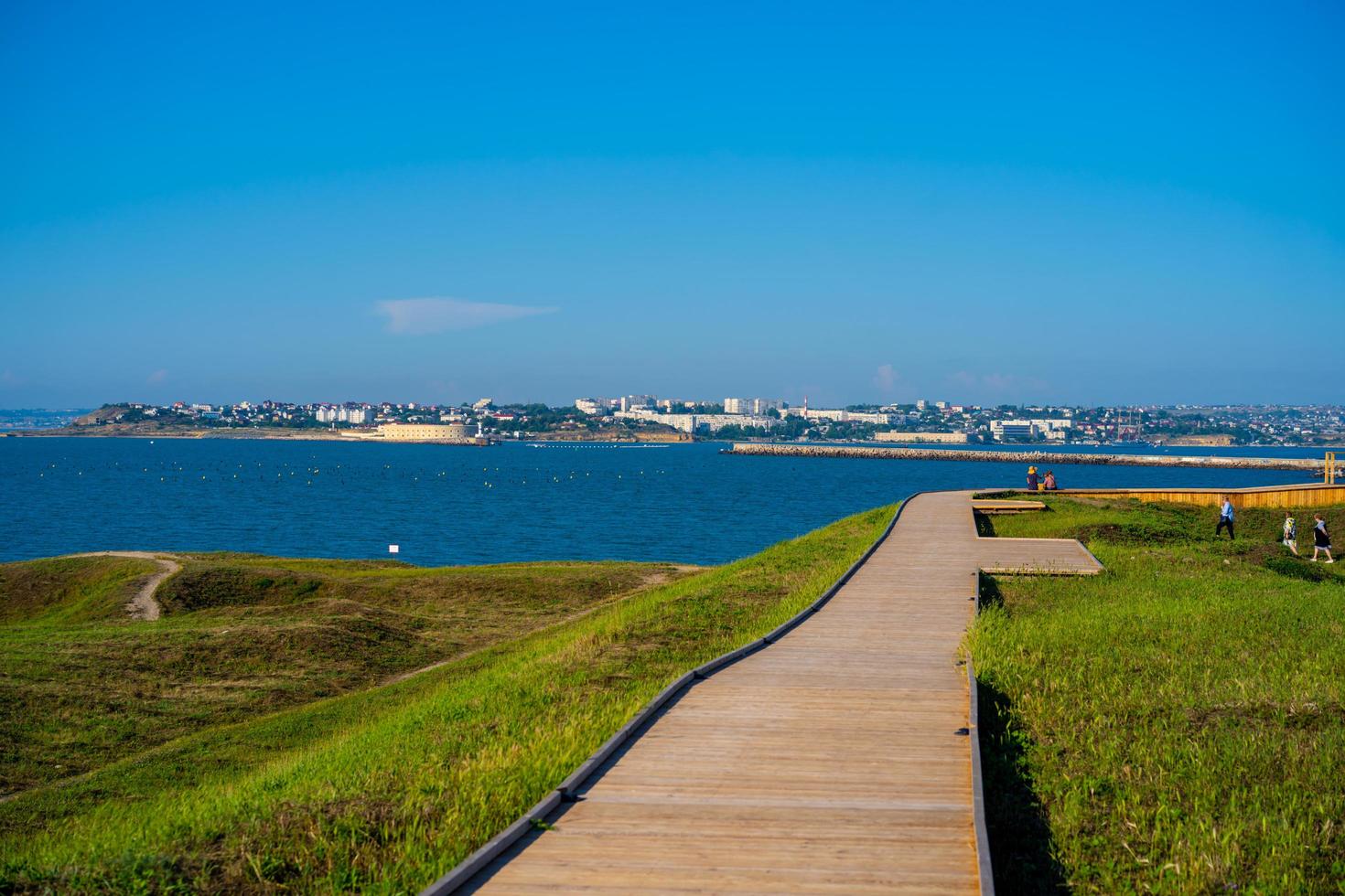 Landscape overlooking historic Chersonese. Sevastopol photo