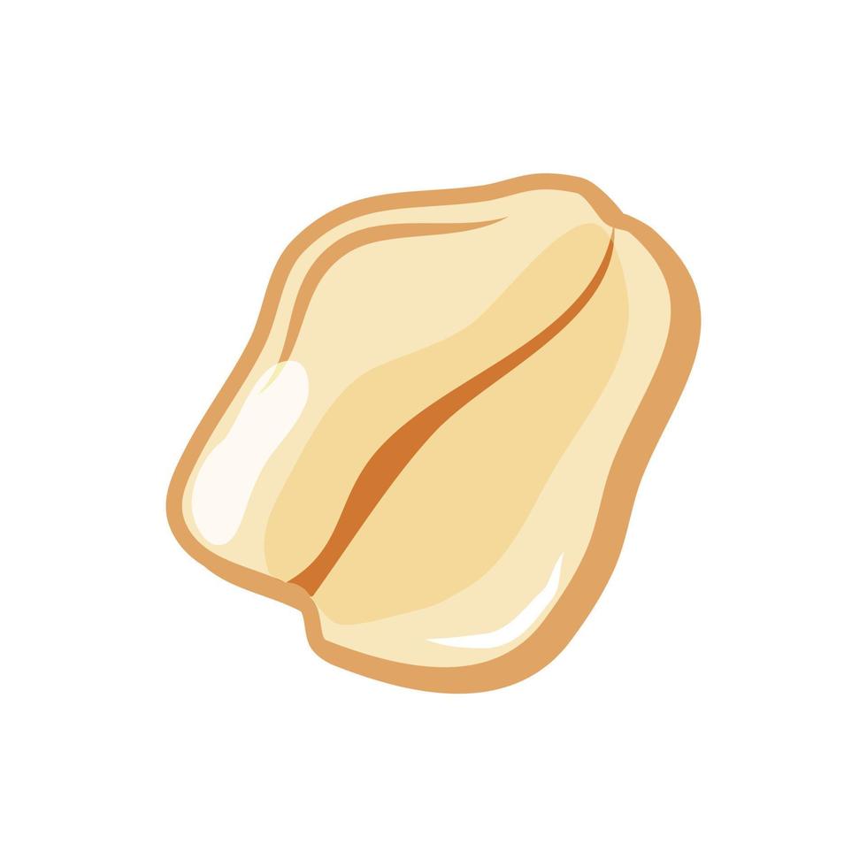 icono de copos de avena en un fondo blanco aislado. grano de avena icono de dibujos animados de vector