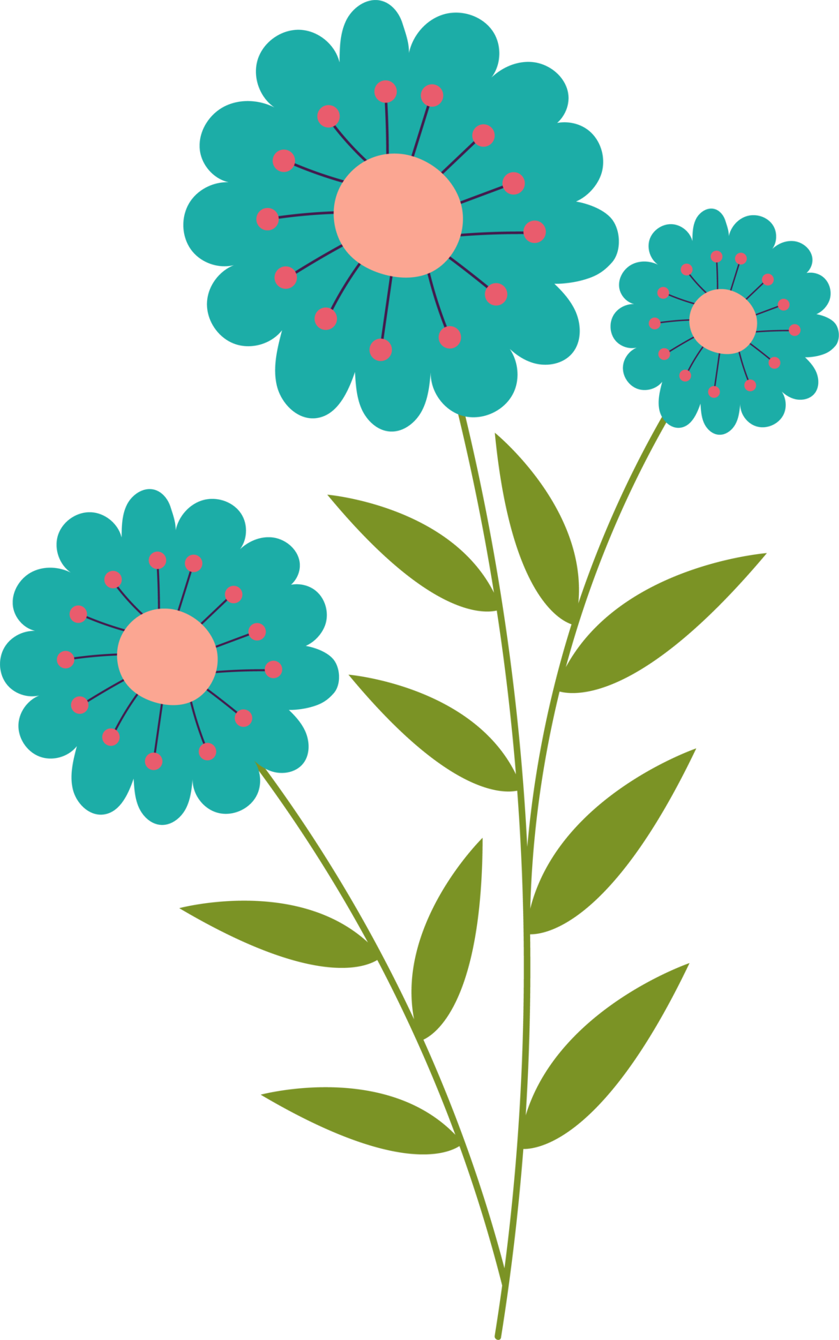 Flowers clipart design illustration 9635020 PNG