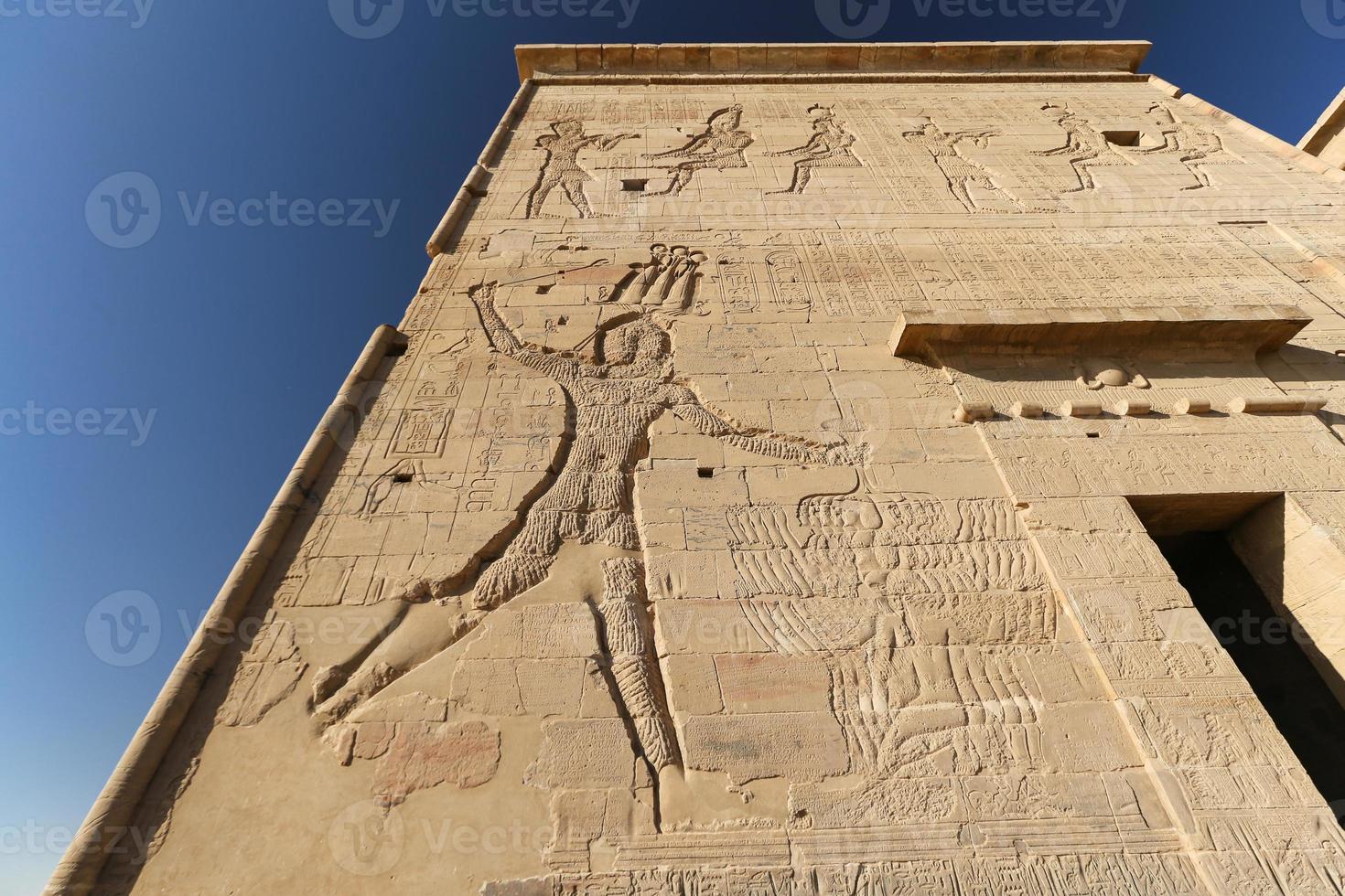 Scene in Philae Temple, Aswan, Egypt photo