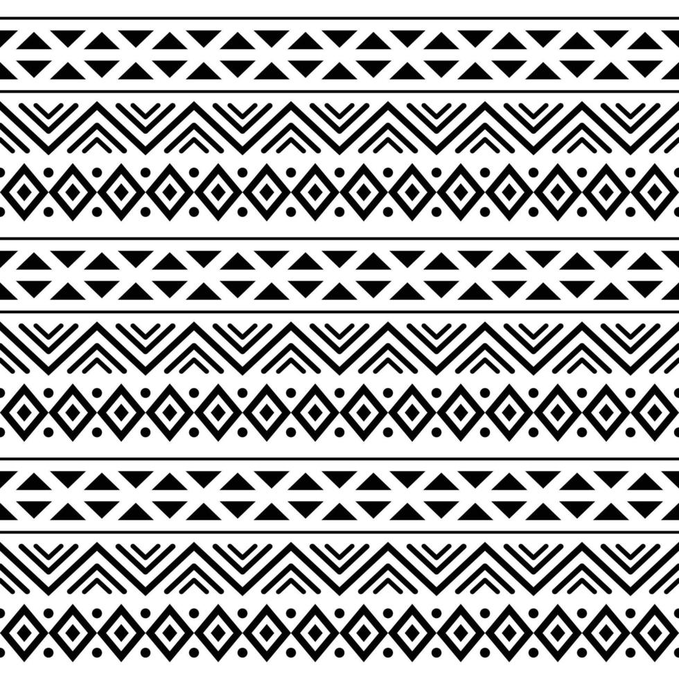 Polynesian Maori tribal aztec seamless pattern. Background for fabric ...
