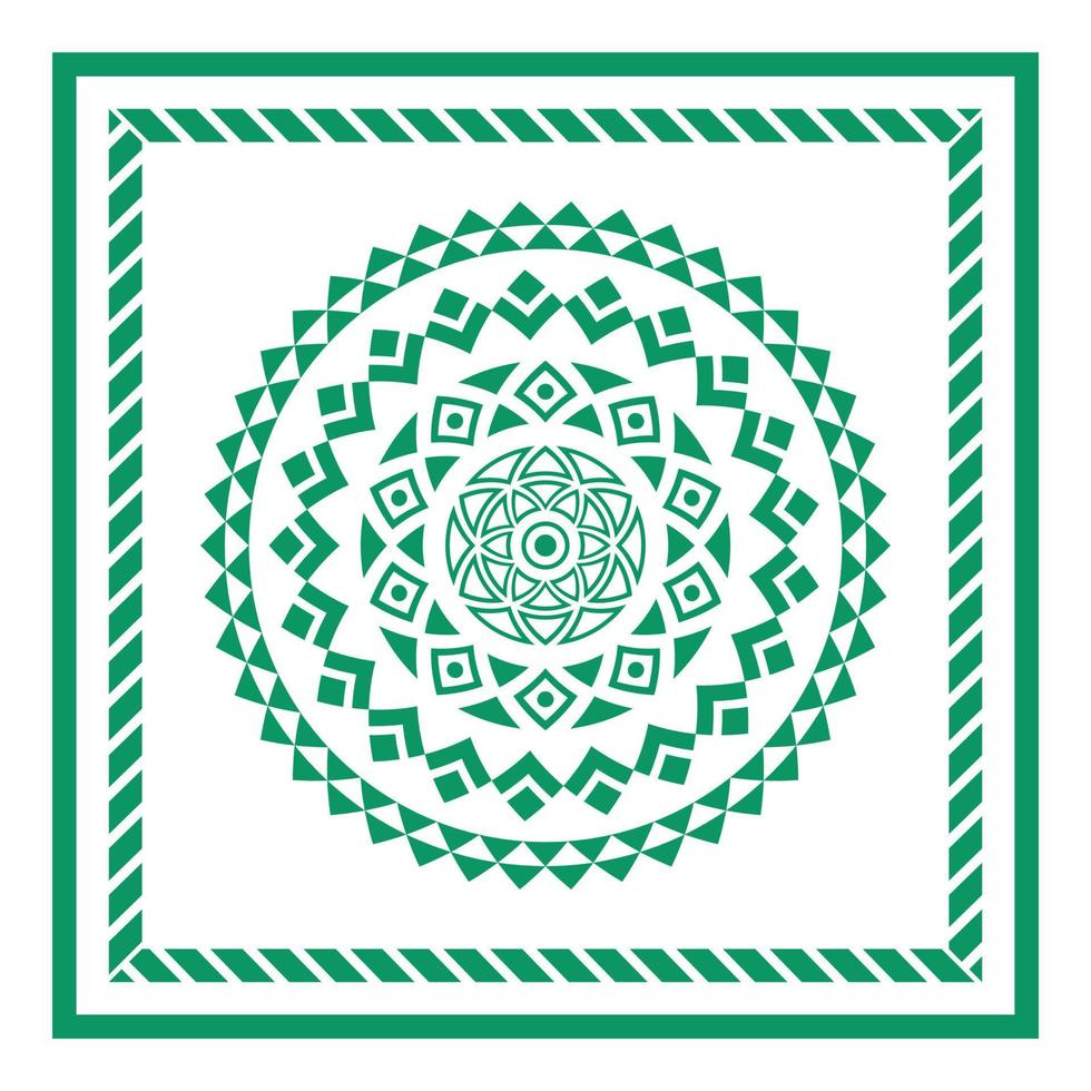 Tribal scarf bandana pattern. Polynesian Maori style design for woman hijab, boho carpet, bandana, neckwear, batik, rug, shawl, pillow case. square patter vector
