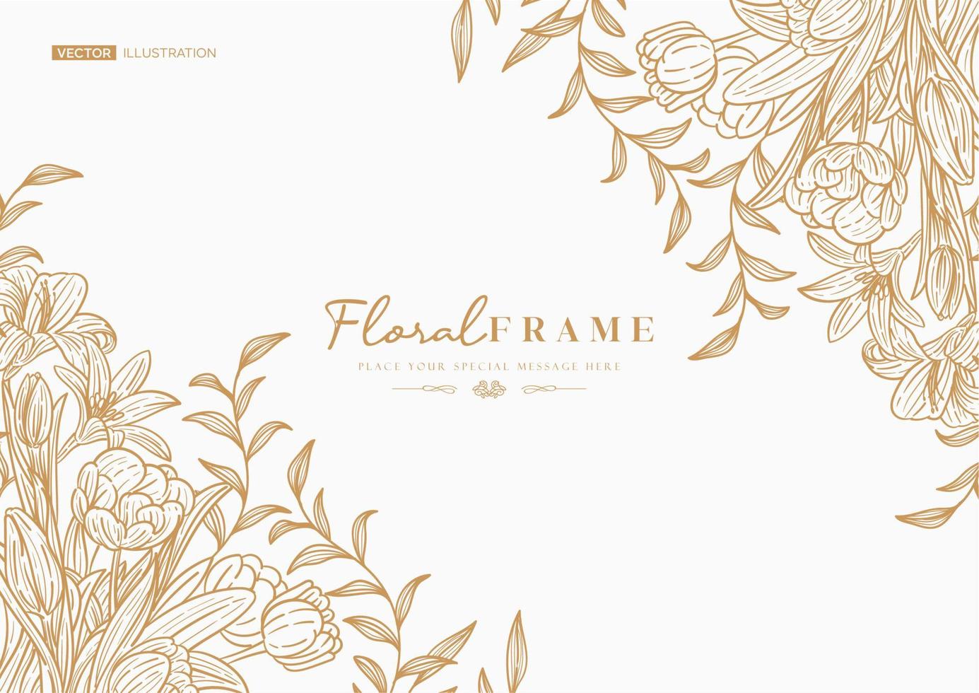 Floral background with beautiful flower vector