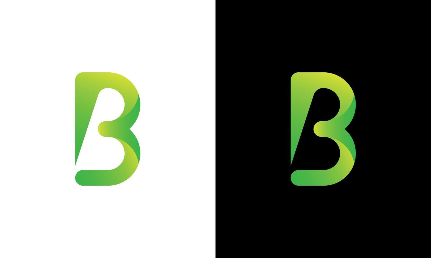 Letter B logo design free vector template.
