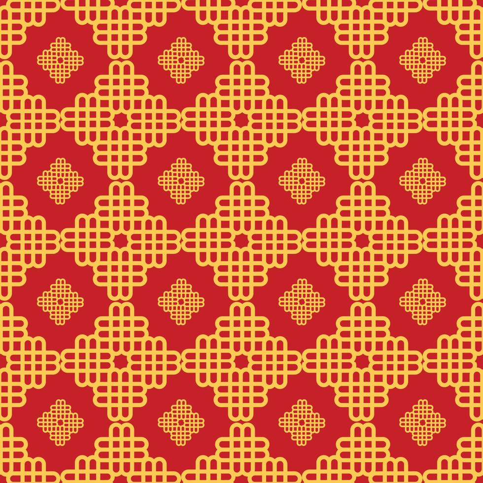 Chinese abstract seamless pattern vector, red color. Illustration of traditional oriental Asian background. Chinese symbol for Chinese new year or other festival. vector