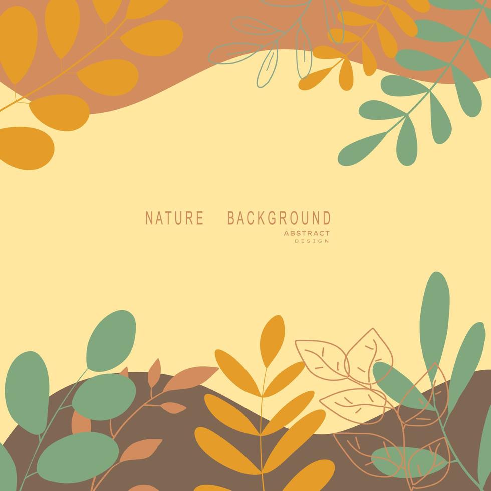 Nature abstract backgrounds.minimal trendy style. various shapes set up design templates good for background card greeting wallpaper brochure flier invitation and other. vector illustration