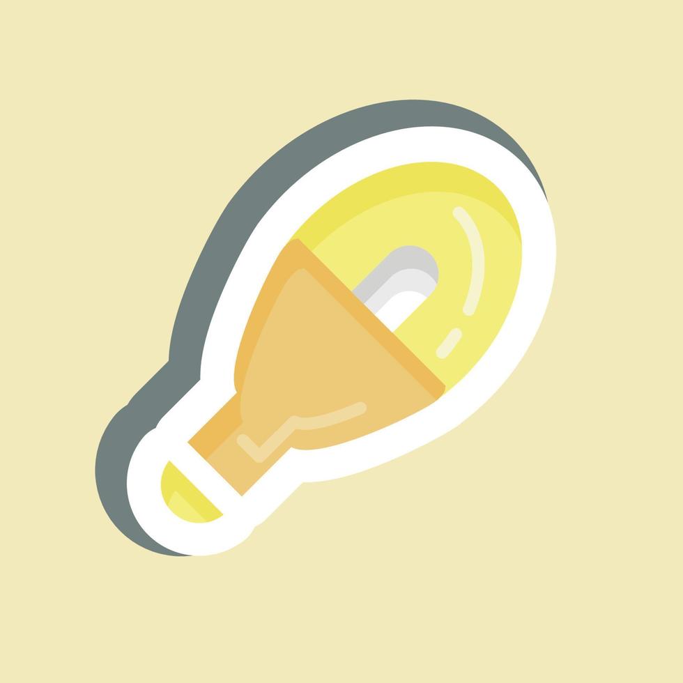 Sticker Led Bulb. suitable for House symbol. simple design editable. design template vector. simple illustration vector