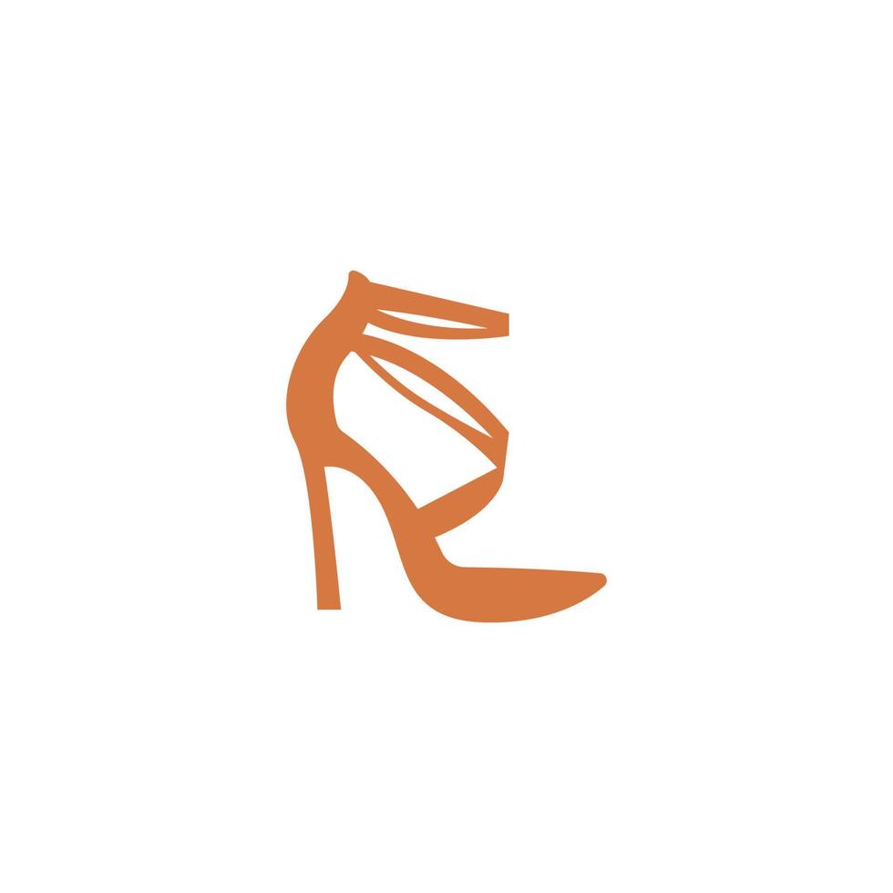 High heels icon logo design vector